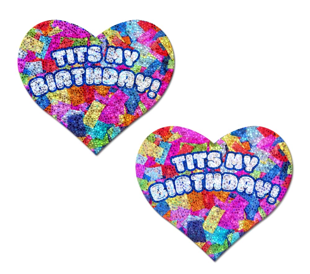 Pastease Tits My Birthday! Heart Confett