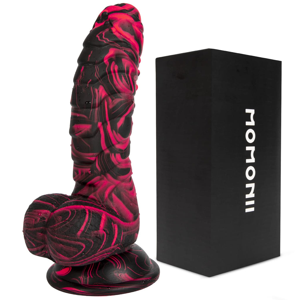 Huge Dildo Adult Sex Toys - 8.26 '' Blowjob Realistic Fantasy Dildos with Strong Suction Cup, G Spot Clitoral Anal Vaginal Forep