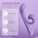 Tracy 's Dog Clitoral Kissing G Spot Rabbit Vibrator, Adult Toys for Double Stimulation with 10 Vibrations, Flexible Sex Toy wit