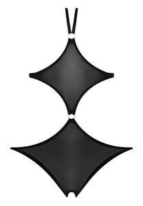 Ms Sassy Cupless&Crotchless Teddy Blk L/