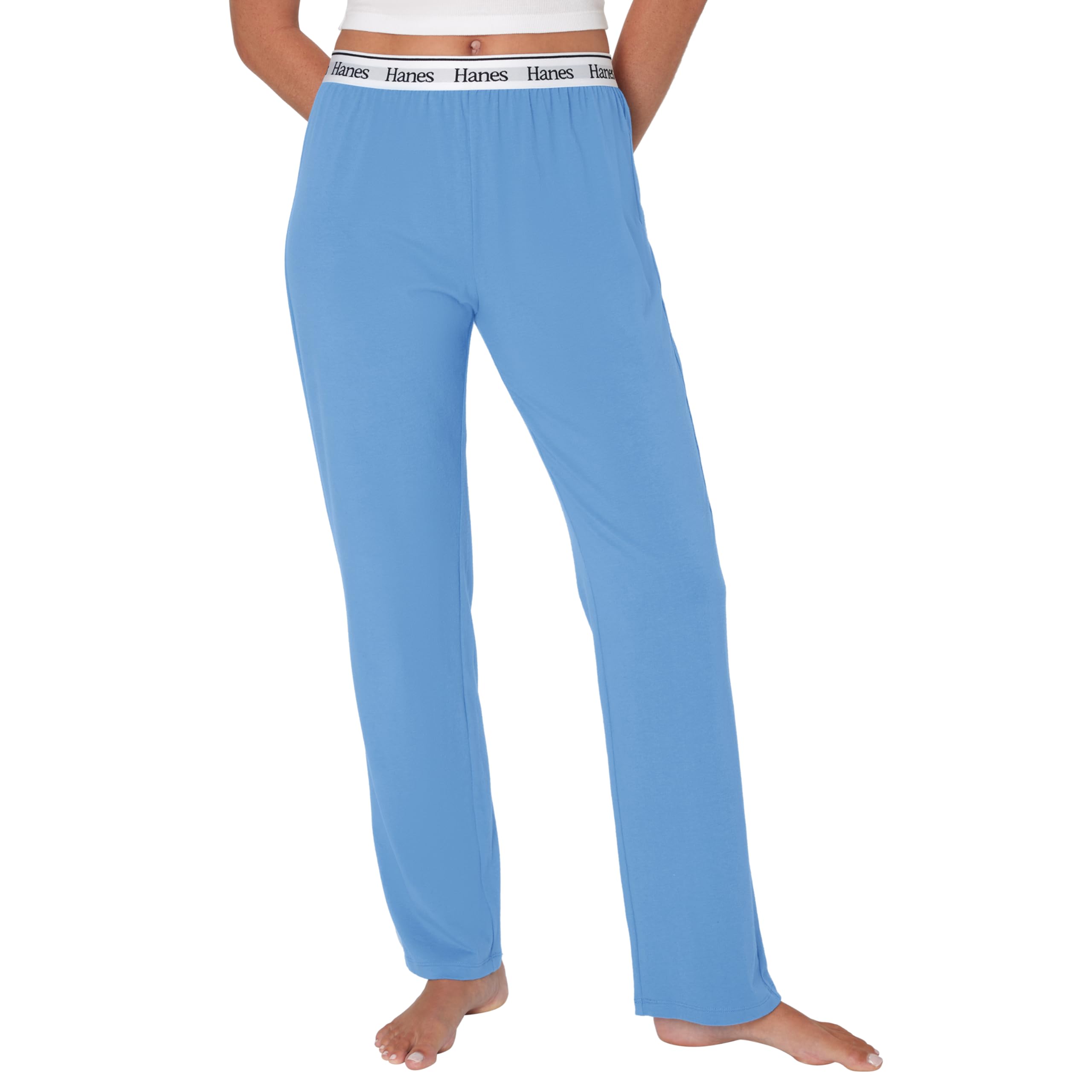 Hanes Womens Originals Lounge Pants, Comfywear Sleep Pants for Women, Straight Leg Loungewear Pants