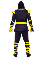 5Pc Ninja, Includes Shirt With Attached Wraps, Belt, Pants With Attached Wraps, Face Mask, And Detachable Hood