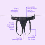 Wfh Jock Harness-Black Size Xs-2X