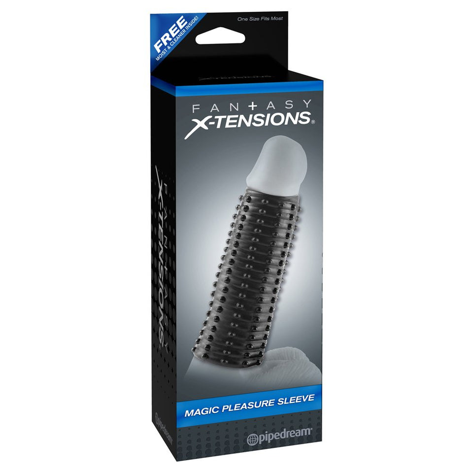 Pipedream Fantasy X-Tensions Magic Pleasure Sleeve Black