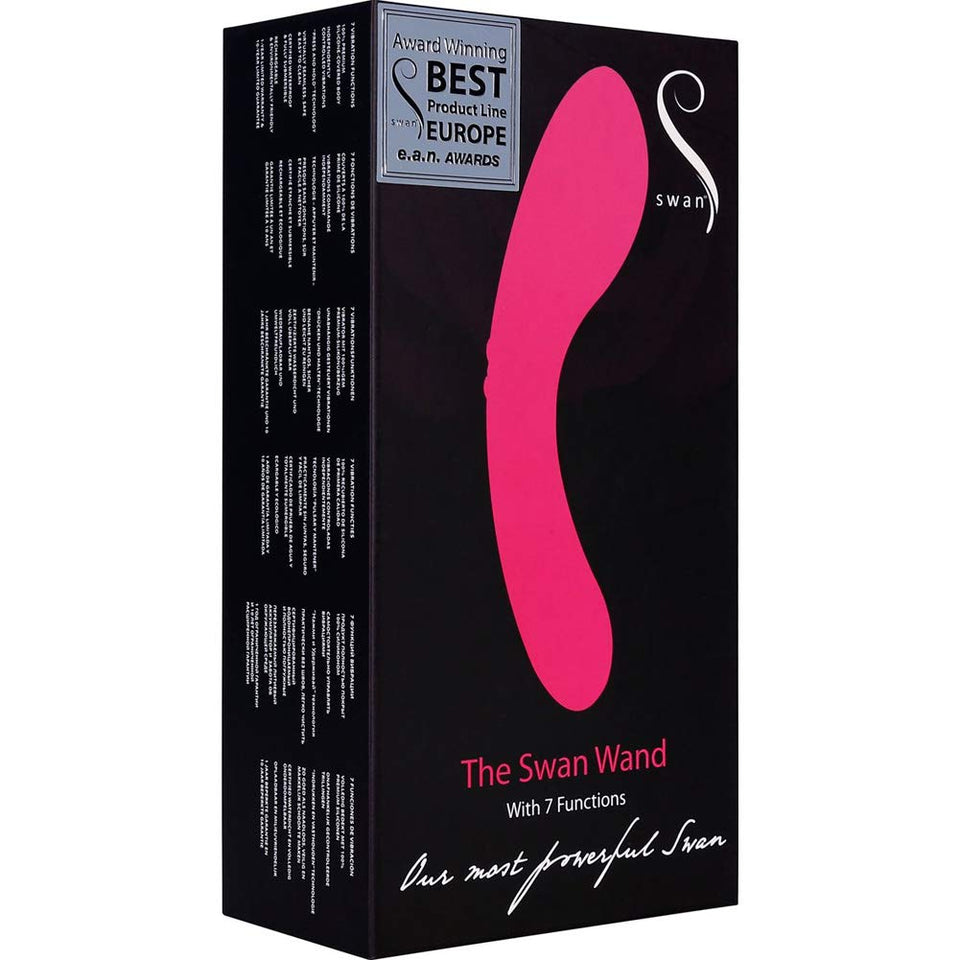 The Swan Wand Powerful Vibrator, Quiet Silicone Massager, Waterproof And Rechargeable Clitoral Stimulator, Multi-Function, Multi