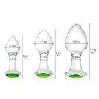 Crystal Anal Plug Bum Plugs Jewelry Anal Trainer Toys Glass Massage Butt Plug Large Medium Small Anal Stimulation Sex Toy for Un