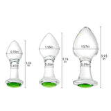 Crystal Anal Plug Bum Plugs Jewelry Anal Trainer Toys Glass Massage Butt Plug Large Medium Small Anal Stimulation Sex Toy for Un