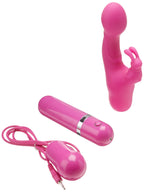 California Exotic Novelties Silicone Gyration Sensations 10-Function Bunny, Pink