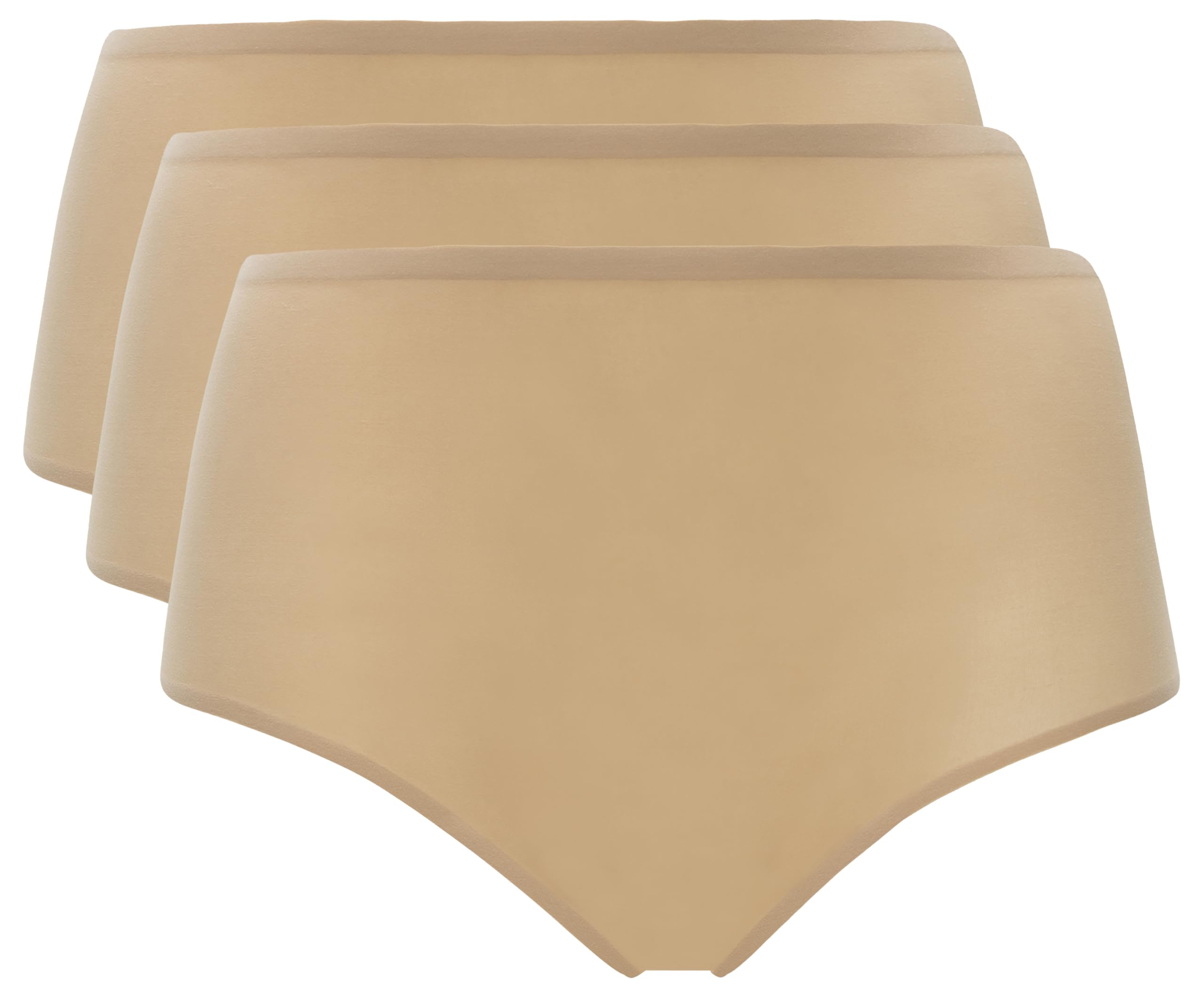 Chantelle Womens Soft Stretch One Size Seamless Brief, Ultra Nude, 3 Pack