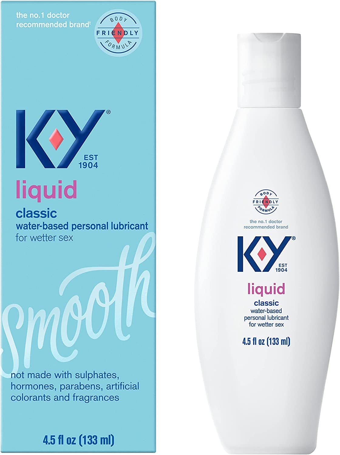 K-Y Brand, Personal Lubricant Liquid, 4.5 oz