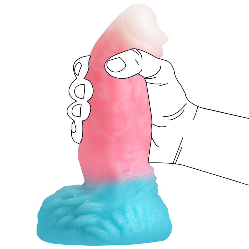 XINBALE 9.05 '' Unique Shaped Realistic Dildo,7.08 '' Insertion Length and 2.75 '' Diameter Dildo with Strong Suction Cup for Ha