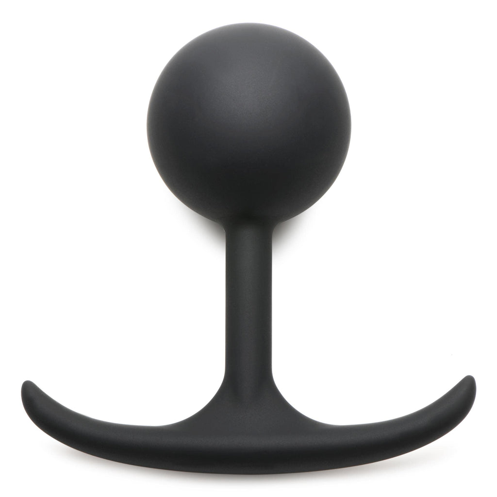 HEAVY HITTERS Premium Silicone Weighted Anal Plug for Men Women & Couples. Long Wear Comfort Butt Plug Sex Toy. Weighted Core wi