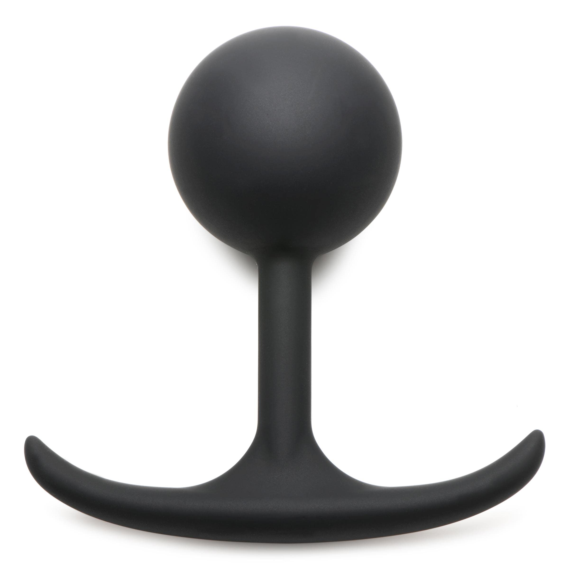 HEAVY HITTERS Premium Silicone Weighted Anal Plug for Men Women & Couples. Long Wear Comfort Butt Plug Sex Toy. Weighted Core wi