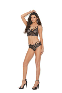 Sexy Vinyl Teddy-Black-One Size