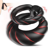 Vibrating Cock Ring Double Penis Ring Vibrator With 10 Vibration Modes Adult Male Sex Toys For Men Longer Harder Stronger Silicone G Spot Vibrator Dildo Couples Mens Male Adult Sex Toys & Games