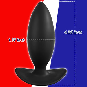 MEBAULT Anal Plug Butt Plug with Safe Curved Base Prostate Massager Dilator Sex Toy for Men Women Masturbation (S)