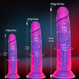 Silicone Realistic Strap on Fantasy Dildo, Wearable Strapon Harness with 3 Pcs Monster Anal Dildo with Suction Cup Lesbian Toy,
