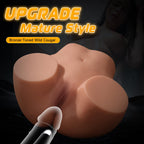 BIG SHOCKED 25LB Mature Style Life Size Sex Doll Torso for Men Realistic Skin Texture Soft Female Big Ass & Pussy, Male Adult Se
