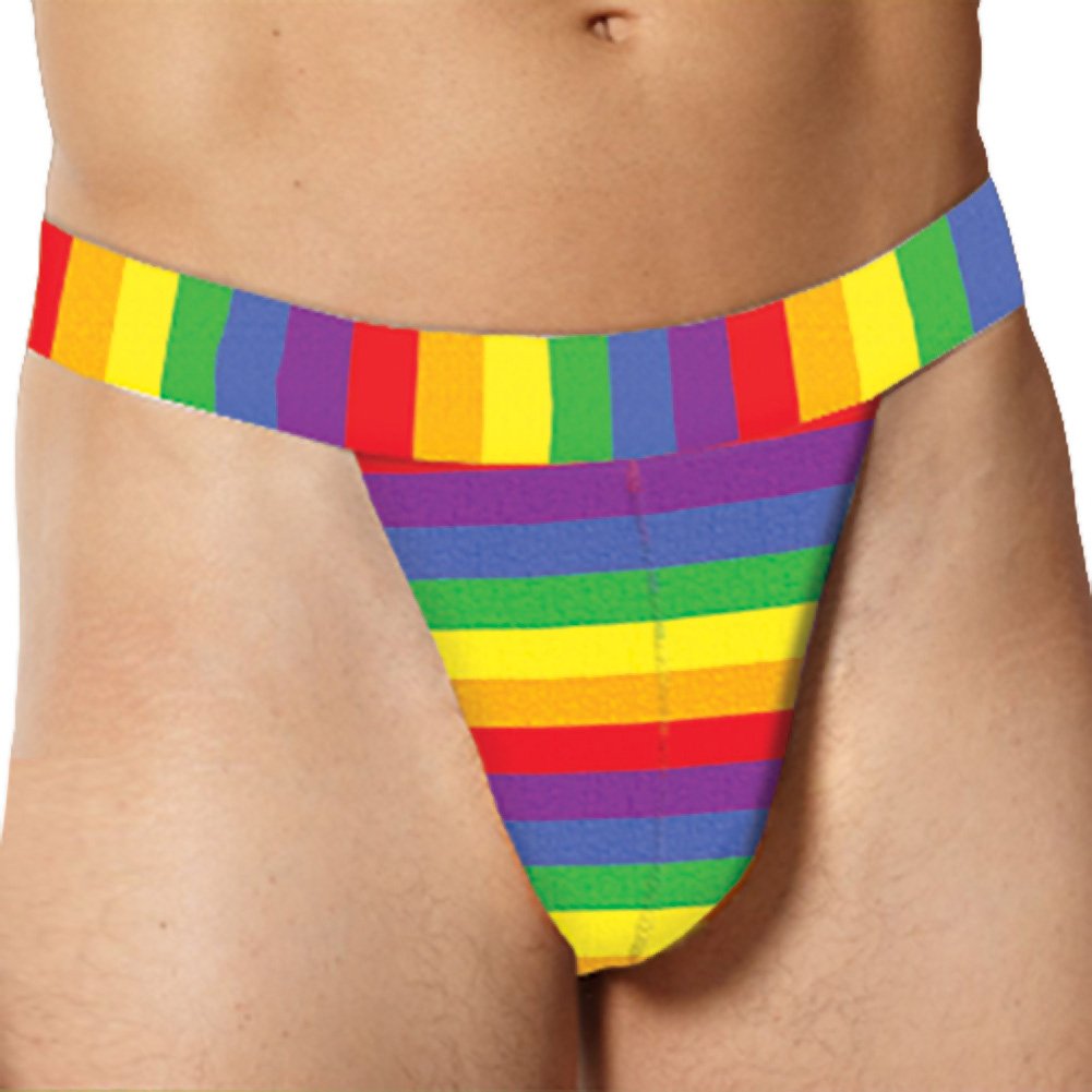 Hott Products Unlimited 56206: Rainbow Mens Thong