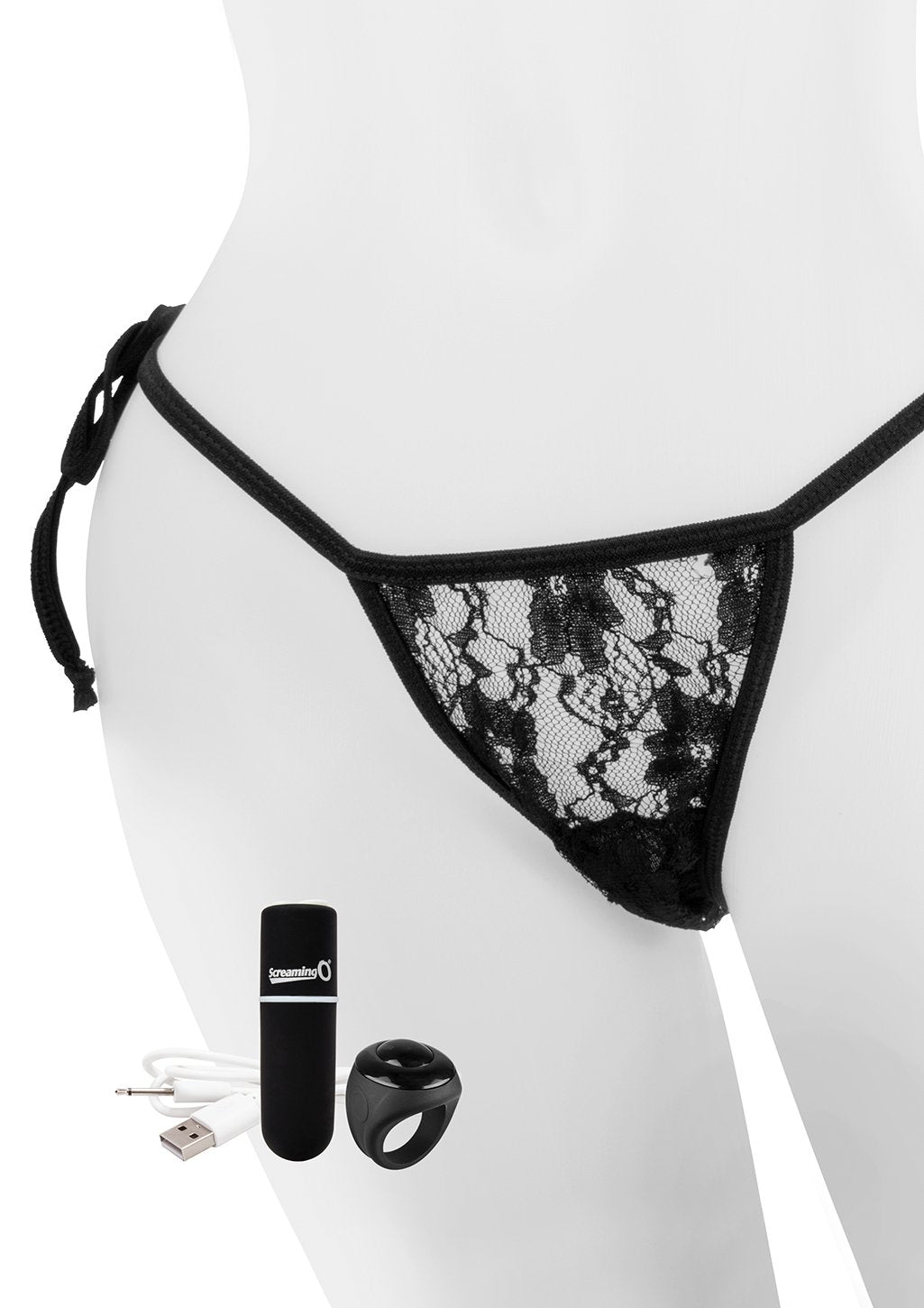Screaming O My Secret Charged Remote Control Panty Vibe | Female Vibrator (Black)