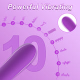 G Spot Bullet Vibrators for Women, Tuitionua Rose Vibrator with 10 Vibrations, Silicone Dildo Clitoris Vagina Anal Vibrating Mac