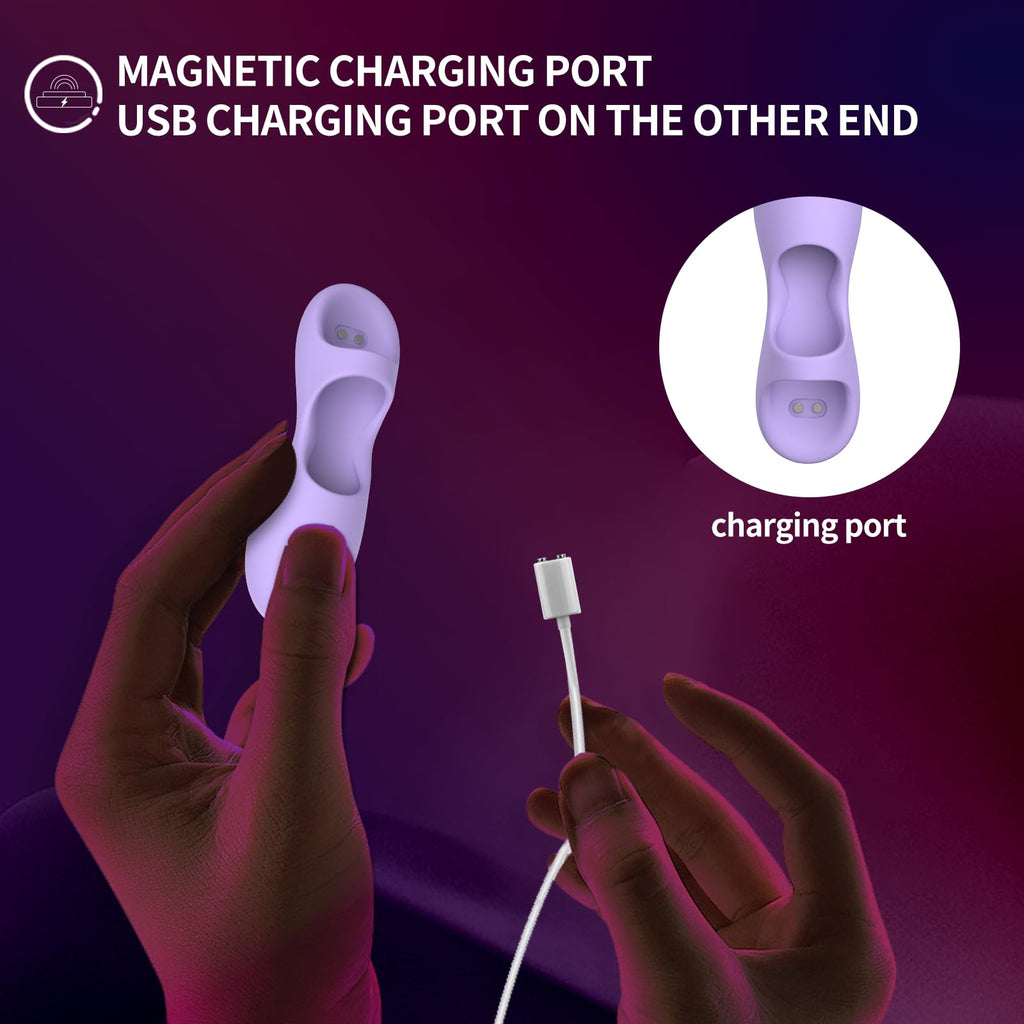 COREXPOWER Intense Finger Vibrator for Couples - Powerful Sexual Stimulation Toy for Women with Nipple and Clitoral Sensation -