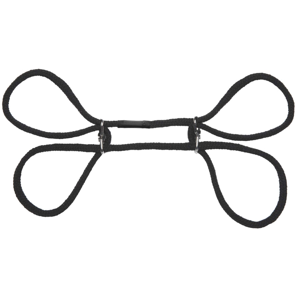 Japanese Style Bondage Cotton Cuffs Blk