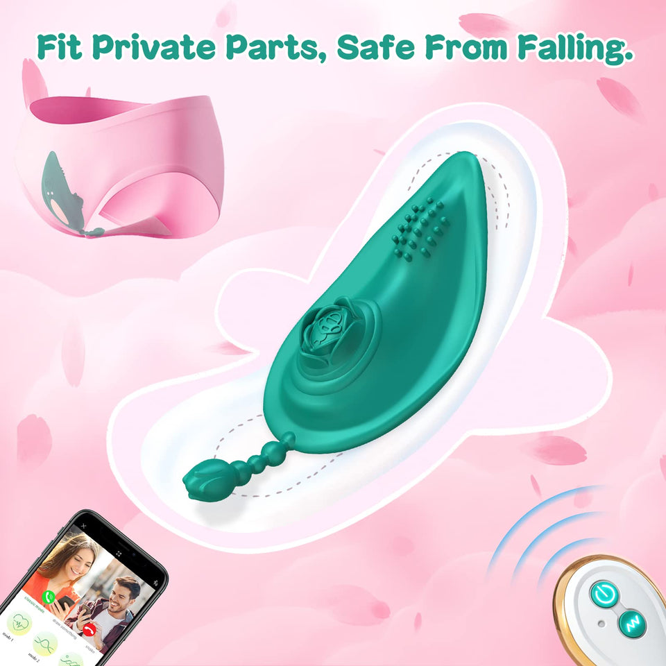 Adult Sex Toys Wearable Vibrator - Sex Toys Butterfly Panties Vibrator with 10 Vibrating Modes, Adult Toys Remote APP Control Vi