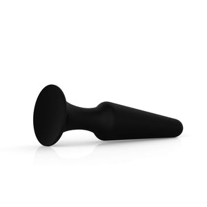 Naughty Anal Butt Plug - Silicone, Trainer, Prostate Massage, Adult Sex Toy, Black, Medium