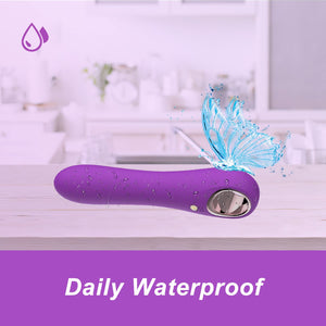 G Spot Bullet Vibrators for Women, Tuitionua Rose Vibrator with 10 Vibrations, Silicone Dildo Clitoris Vagina Anal Vibrating Mac