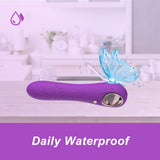 G Spot Bullet Vibrators for Women, Tuitionua Rose Vibrator with 10 Vibrations, Silicone Dildo Clitoris Vagina Anal Vibrating Mac