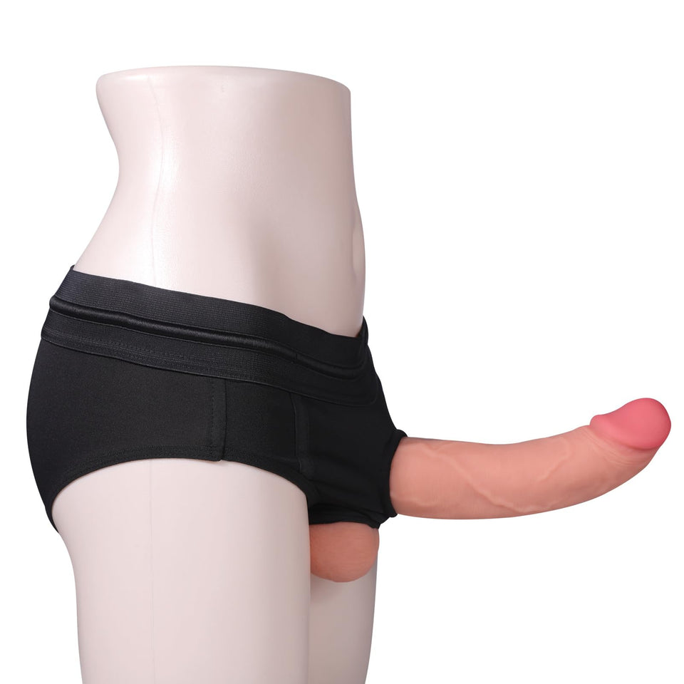 Silicone Double Sided Dildo Strapless Strap-On Dildo with Vivid Glans Realistic Double-Ended Dildo Adult Sex Toy for Lesbian Gay