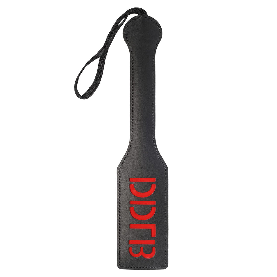 VENESUN DDLB Daddy Dom Little Boy Spanking Paddle, 12.6inch Faux Leather SM Sex Toys for Adults BDSM Play