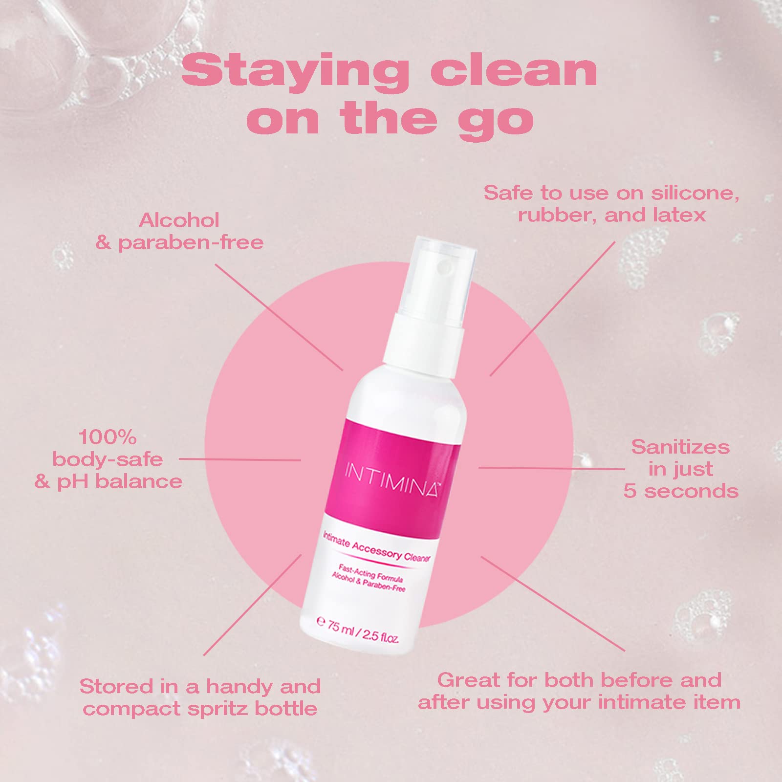 Intimina Intimate Accessory Cleaner 2.5Oz (Net)