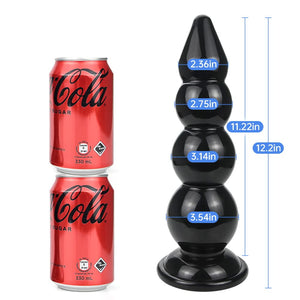 Super Long Thick Anal Beads Butt Plugs,Strong Suction Cup Butt Plug Sex Toys Prostate Massage Anal Trainer Dildo Anal Toy for Ma