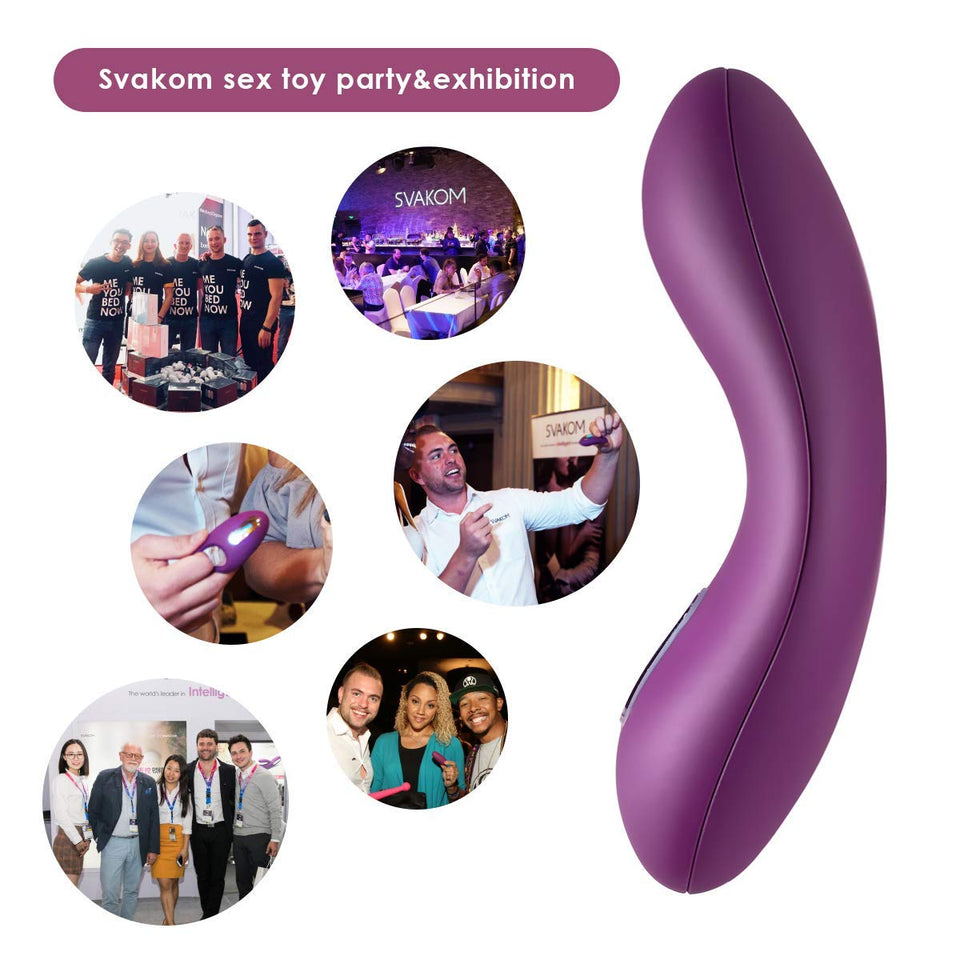 Svakom Echo Clitoral Vibrators For WomenTongue-Shaped Female Vibrator Rechargeable Stimulator Stimulation Clit Dildo Adult Sex Toys For Couples For Beginners(Violet)