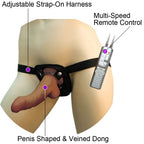 Real Skin Latin American Whoppers Dong With Harness Dildo, 8 Inch