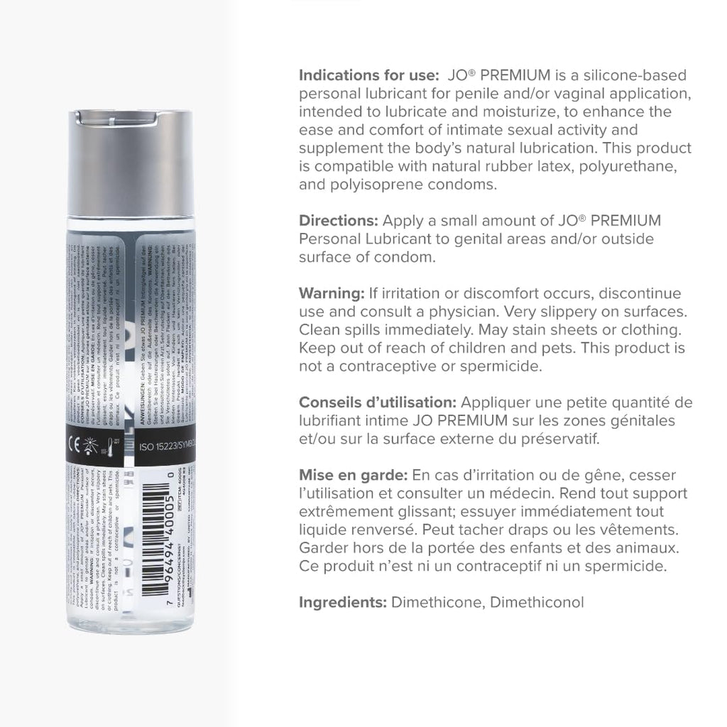 Jo Premium Silicone Lubricant - Original (4 Oz)