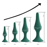 Hisionlee Sex Toys 4PCS Butt Anal Plug Set Silicone Anal Butt Plug Adult Sexy Toys for Women,Men and Beginners (Green)