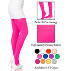 Nylon Tights O/S Neon Pink O/S