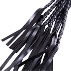 FST Leather Whip with Braided Handle Flogger BDSM Spanking Paddle Sex Toy for Couples Play