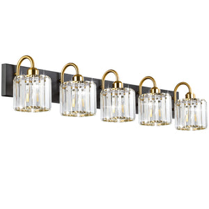 Bathroom Vanity Light,Gold Bathroom Light Fixtures,Vanity Lights For Bathroom,Bathroom Light Fixtures Over Mirror,Black 5 Light