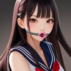 Open Mouth Gag Pink Lips Shaped Opening O Ring Mouth Gag Silicone Opening Gag Sex Toys Mouth Gags for Adult Play Bondage Leather