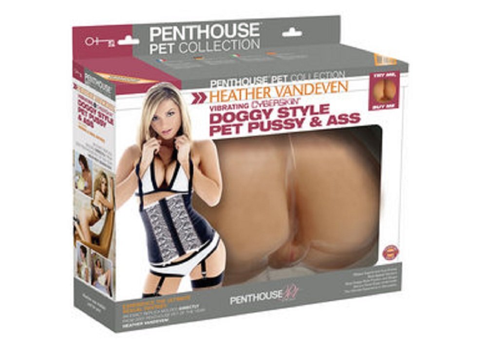 Topco Penthouse Pet Collection Heather Vandeven Vibrating Cyberskin Doggy Style Pet Pussy And Ass