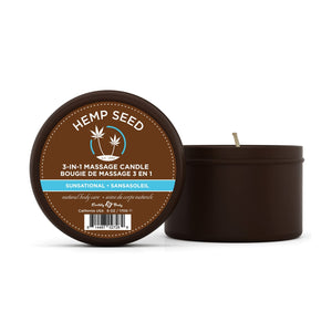 Hemp Seed 3In1 Massage Candle  Sunsational  6 Oz