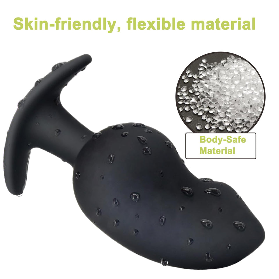 Butt Plugs Silicone Sex Toys Anal Plugs Anal Adult Sex Toys & Games Anal Training Kit with Curved Base & Slender Waist Prostate
