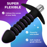 t - off Waterproof Vibrating Anal Beads Vibrating Butt Plug Prostate 7 Vibration Mode G spot Dildo Adult Massager Toy, Couples S