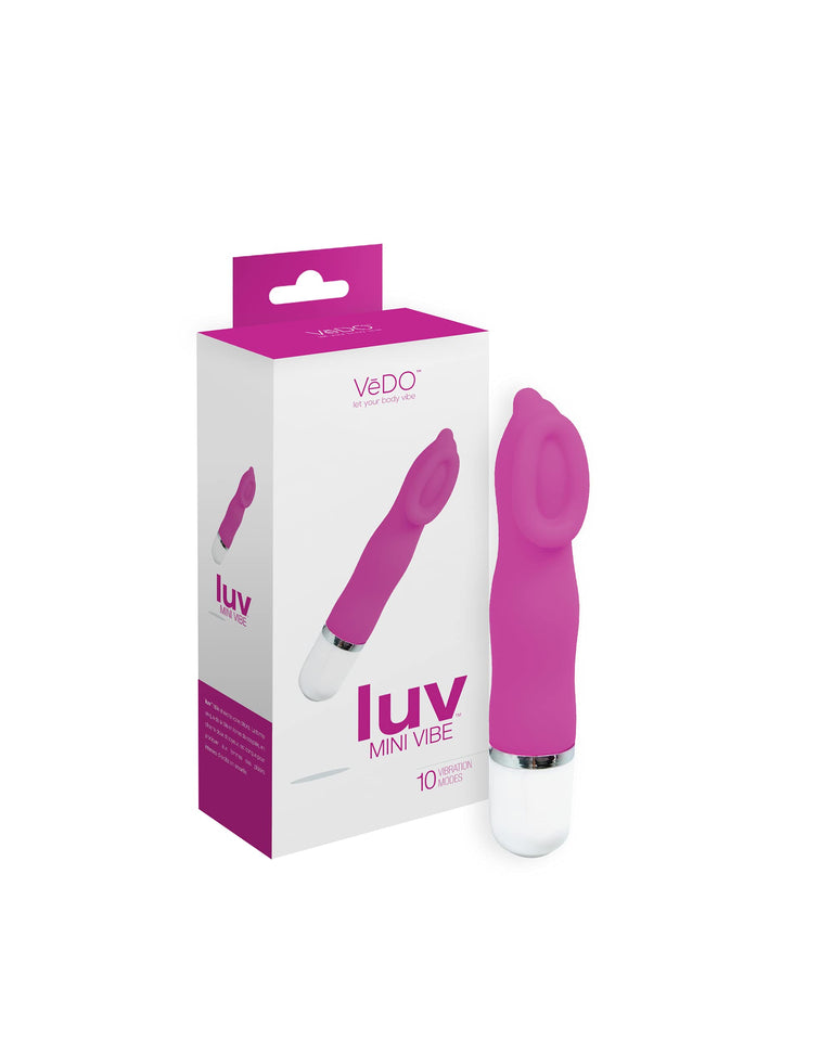 Vivido Luv Mini Vibe Vibrator Hot In Bed Pink