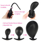 BDSM SM Open Mouth Gag Inflatable Silicone Ball Gag Mouth Plug with Lock for Men Women Gay, Adjustable Fetish Head Harness for A