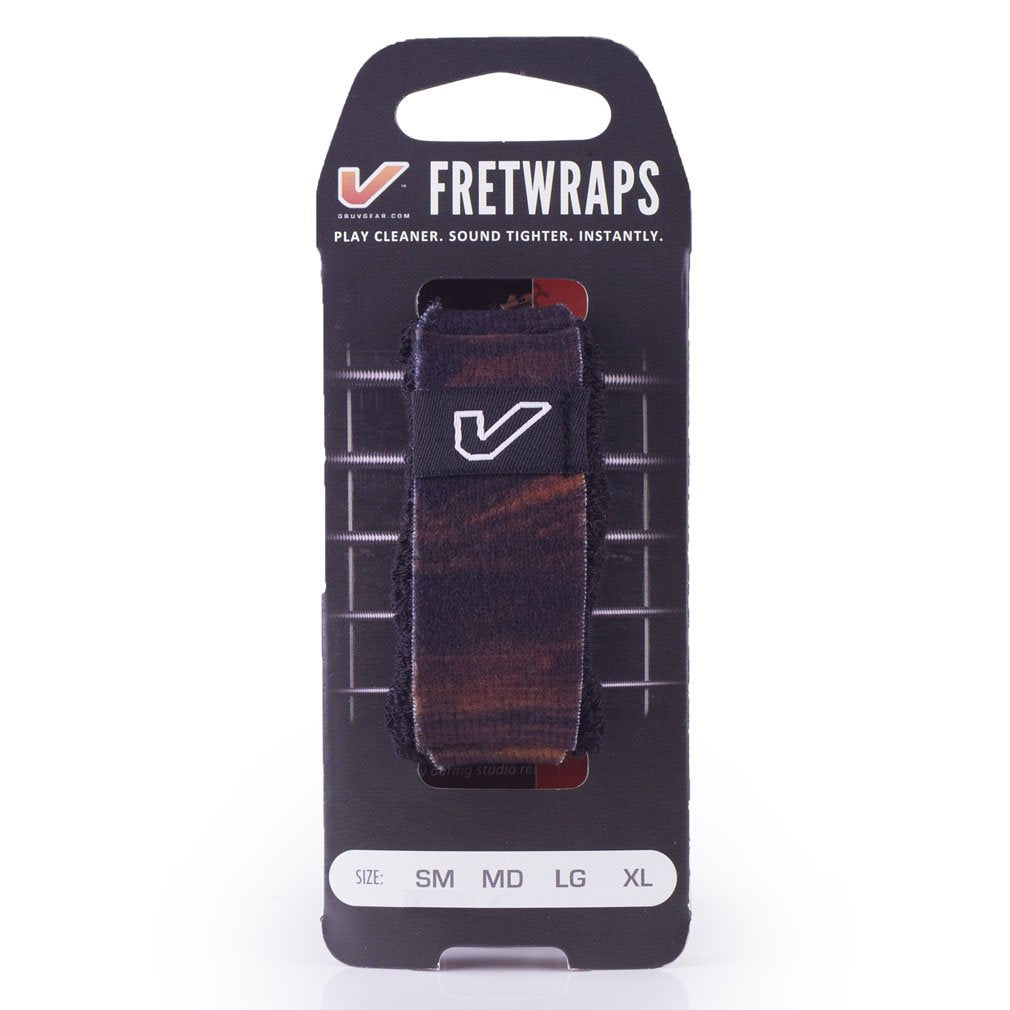 Gruv Gear FretWraps Wood 'Walnut' String Muter 1-Pack (Medium) (FW-1PK-MED-MD)